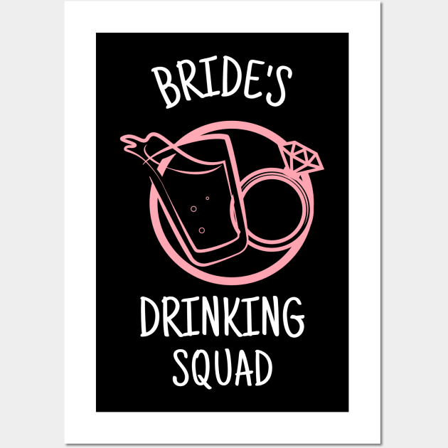 Bride's Drinking Squad Wall Art by bjg007